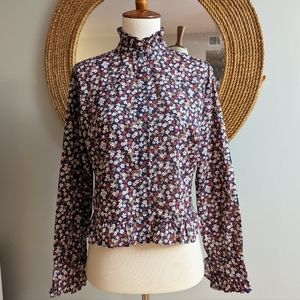 Gilber Gilmore Floral Nicki Crop Blouse